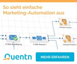 Du siehst ein Bild des Editors der E-Mail-Marketing Software von Quentn