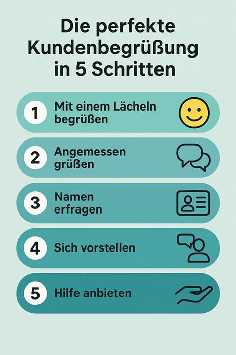 Die perfekte Kundenbegrüßung in 5 Schritten